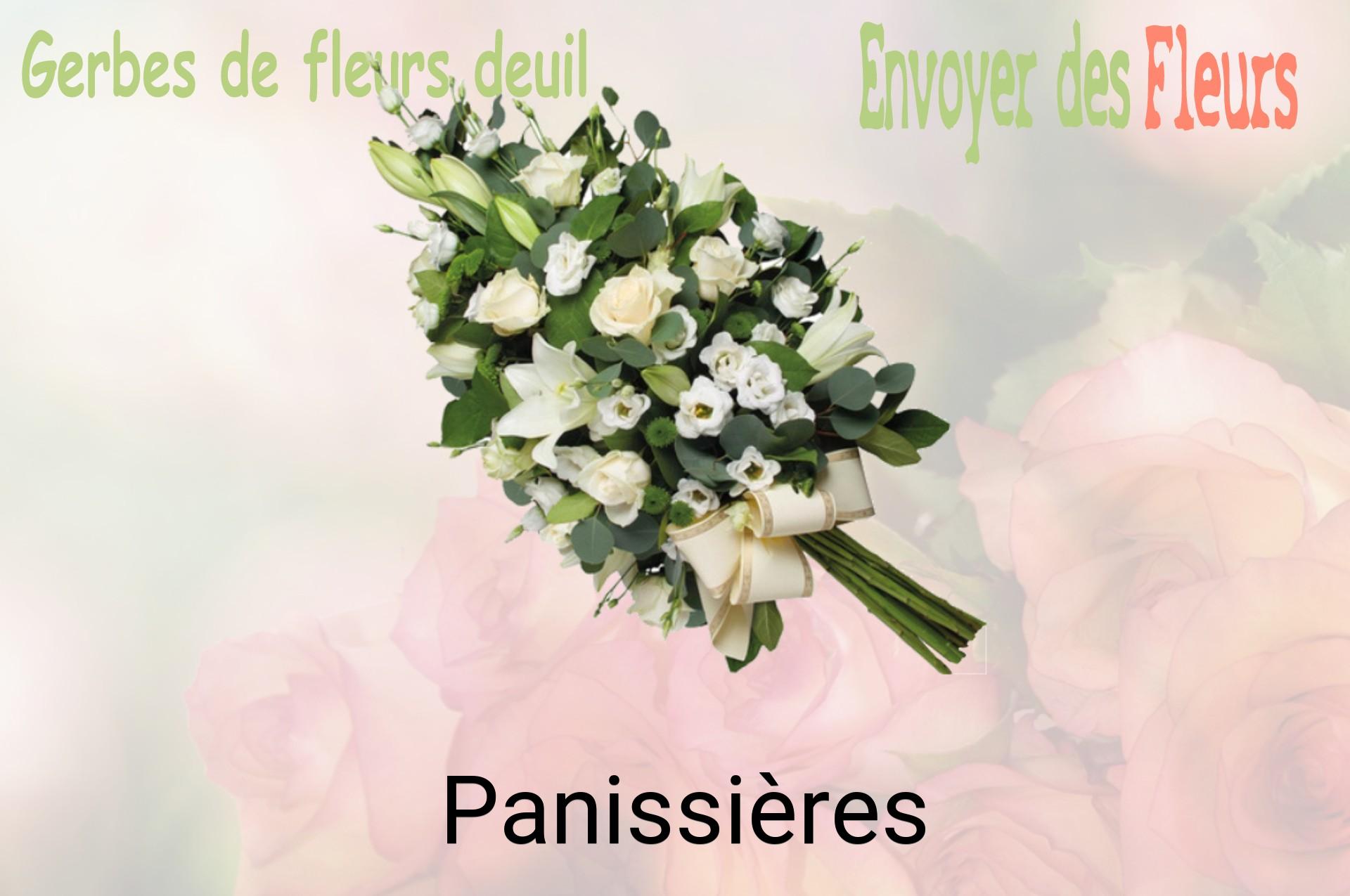 Gerbe de fleurs de deuil livrée à Panissières